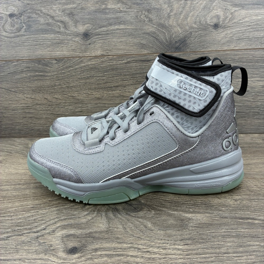 Adidas Dual Threat Techfit Gray Basketball Shoes Kids Size US‎ 6.5 Sneakers